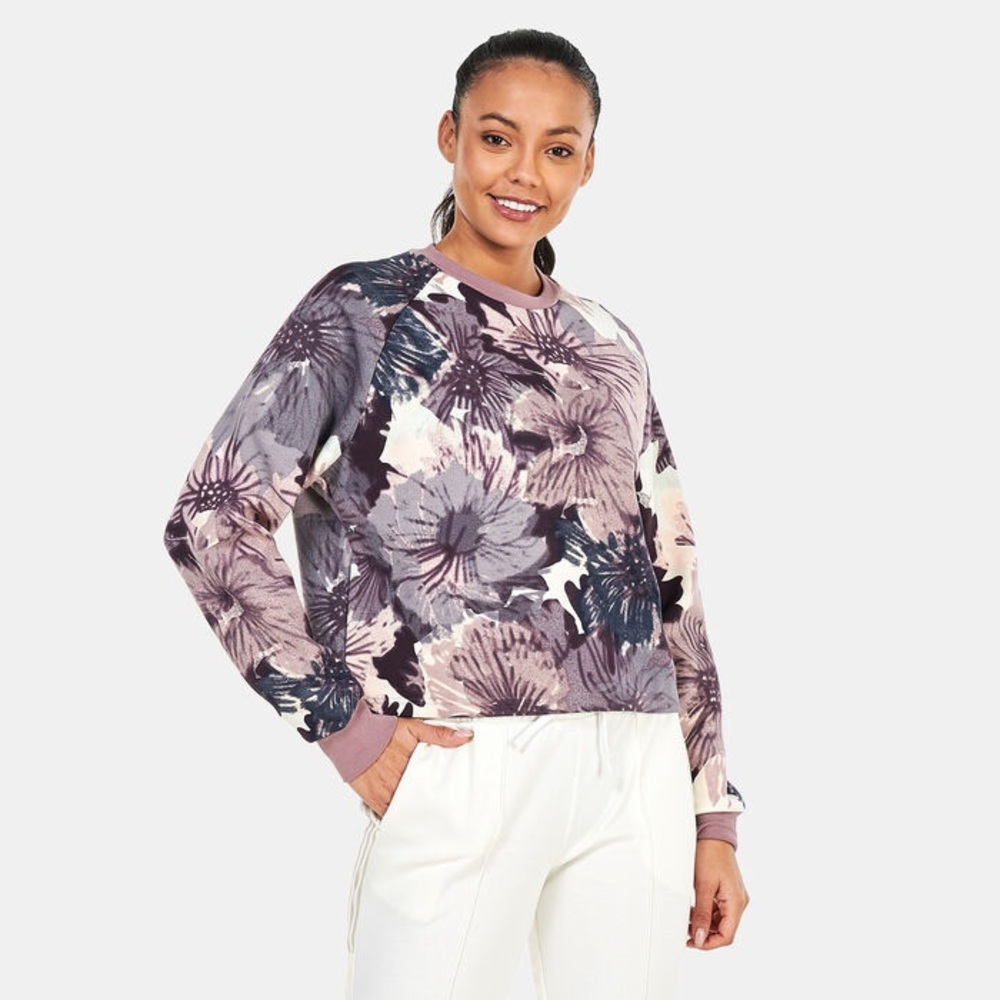 Adidas Women's Allover Print Sweatshirt NWT